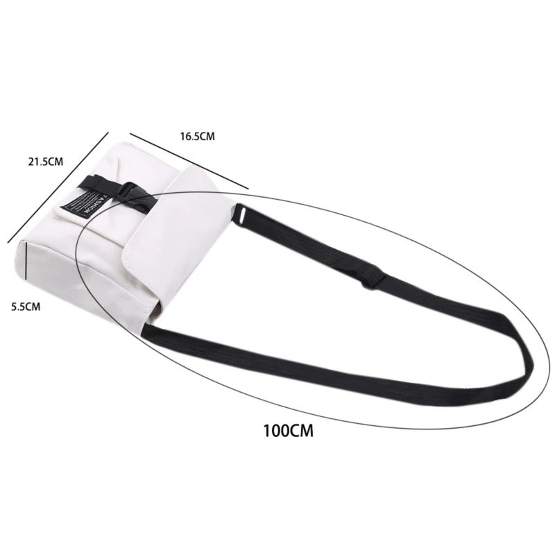 Женская Холщовая сумка в японском стиле маленькая сумочка на плечо для девушек