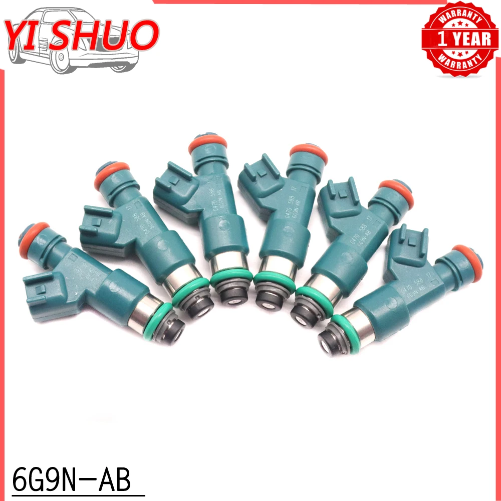 

6 шт./партия, форсунки для топлива автомобиля Volvo S80 V70 XC60 XC70 XC90 3.2L L6 30777501-2007 6G9N-AB