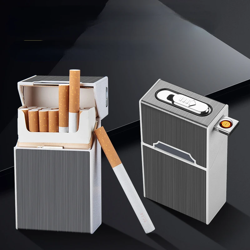 Replaceable Rechargeable Cigarette Lighter 20 PCs. Integrated Cigarette Case