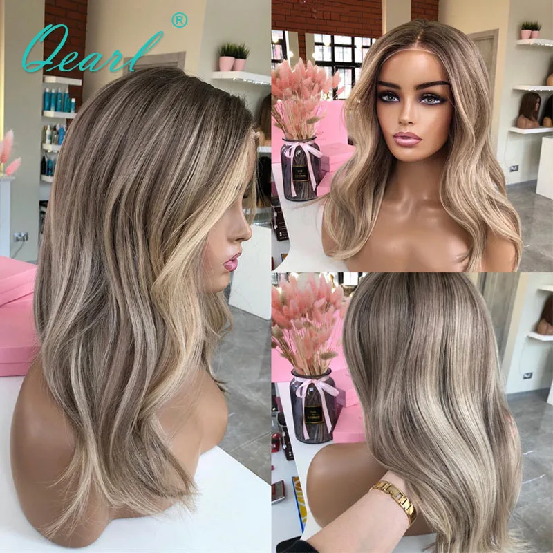 Ed Natural Wave Virgin Short Medium Lace Front Wig New In Qearl