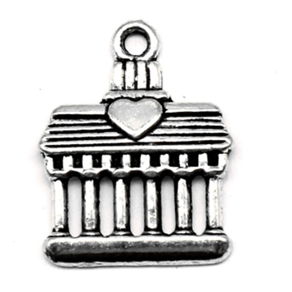

160pcs Wholesale Jewelry Lots Temples Charms Pendant Supplies For Jewelry Materials 15x19mm