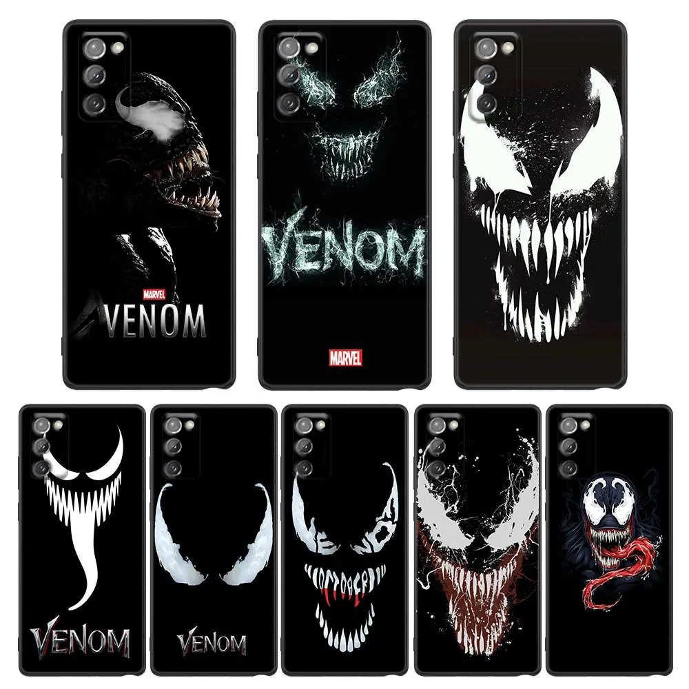 

Phone Case for Samsung Note 8 9 10 M11 M12 M30s M32 M21 M51 F41 F62 M01 Case Silicone Cover Marvel Venom Face