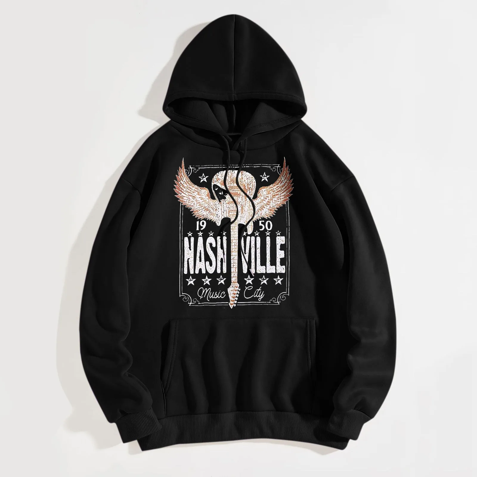 

Women Fashion Print Hoodie Long Sleeve Hooded Sweatshirt Top Pullover Slogan Graphic Drop Shoulder Women Sweatshirts And Hoodies