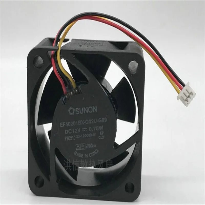 Оригинальный EF40201BX-Q02U-G99 12V 0,78 W 3-проводной осевой вентилятор охлаждения