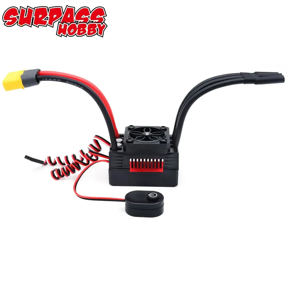 Surpasshobby Surpass Hobby Rocket V2 Supersonic 50A 60A 90A 110A 2-3S Водонепроницаемый бесщеточный ESC 5.8V/5A BEC