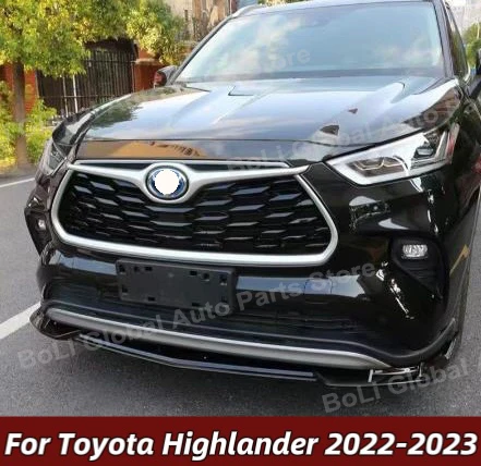 

Для Toyota Highlander передняя лопата 2022-2023 обвес спойлер ABS задний спойлер передний бампер диффузор протектор