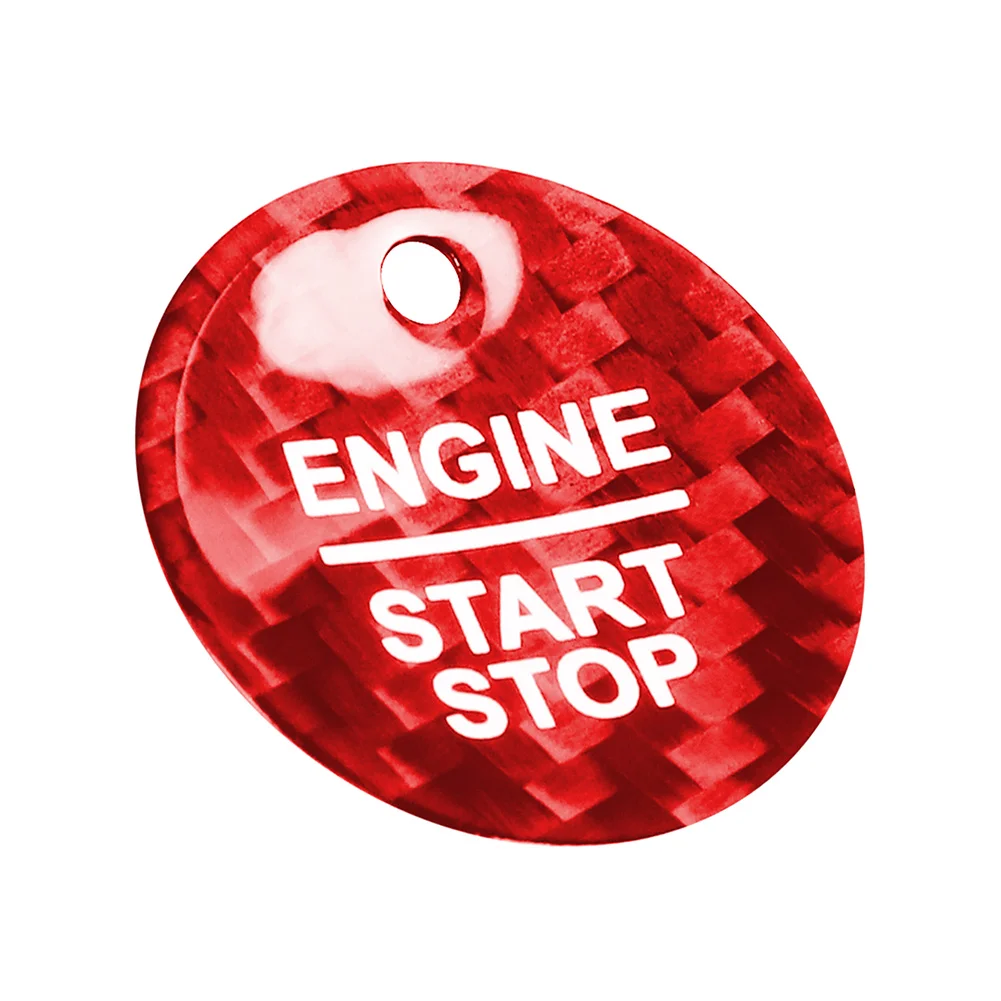 Углеродное волокно ABS автомобильный ключ запуск двигателя стоп переключатель