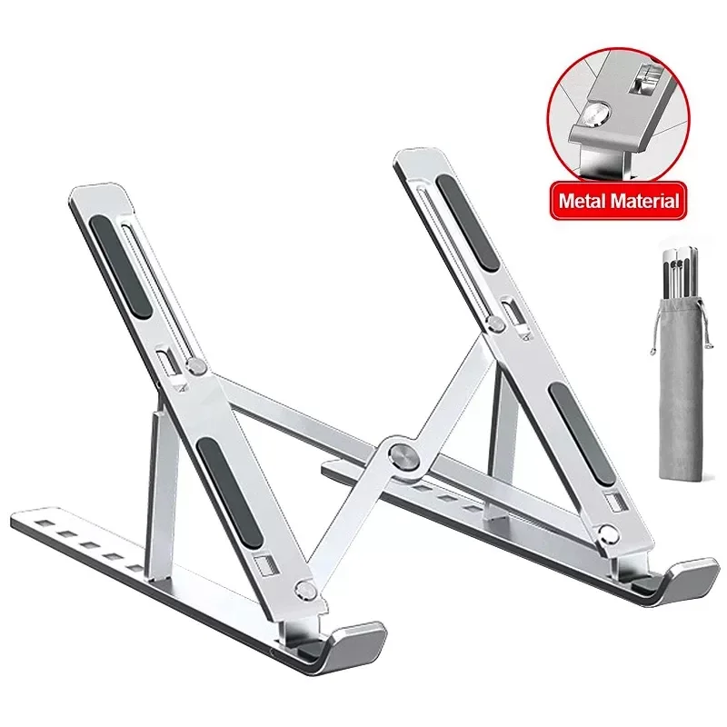 

Laptop Stand Foldable Notebook Support For Macbook Tablet Cooling Pad Adjustable Riser Non-Slip Holder for desk notebook stand