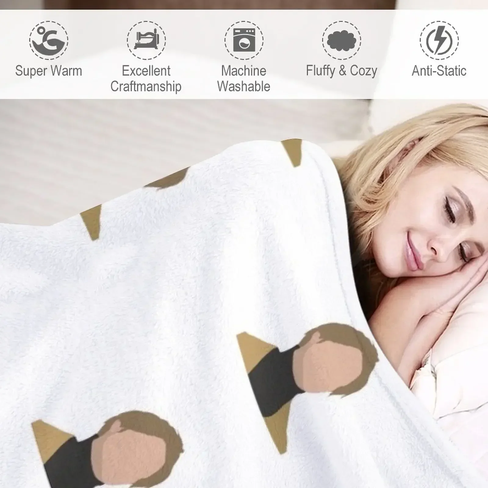 Одеяло Ruel Face to Декоративное одеяло Мягкие плюшевые клетчатые одеяла