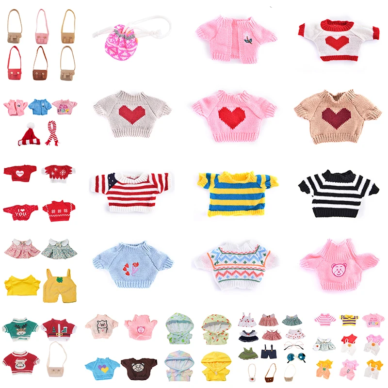 Kawaii Accessorie For 30cm LaLafanfan Duck Clothes Plush Doll Clothes Headband Bag Glasses Outfit Childrens Gifts
