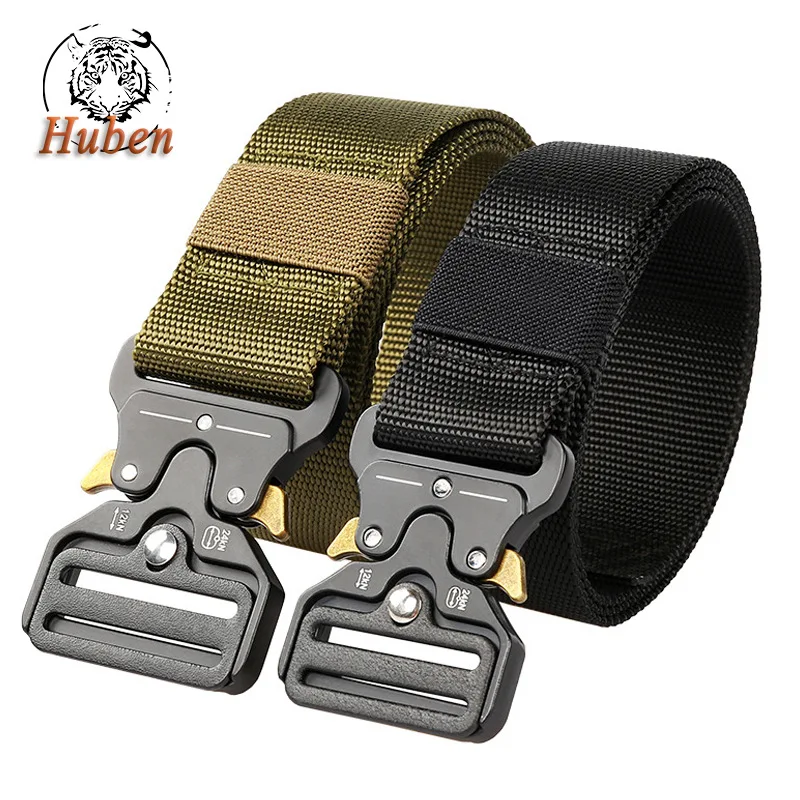 

Buckle Tactical Belt Imitating Nylon Functional Belt 3.8 Men'S Military Fan Multi-Functional Outdoor Combat Belt