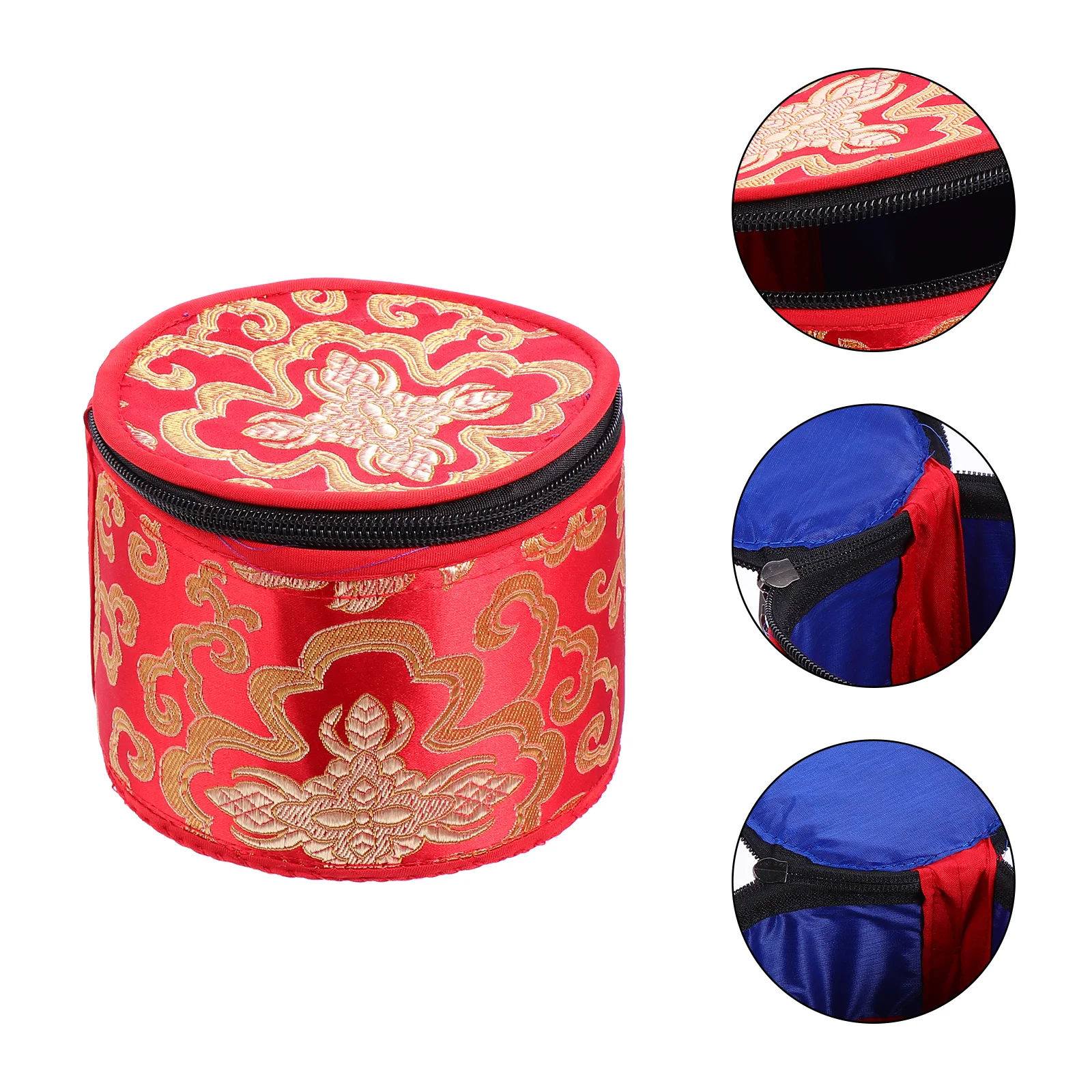 

Чехол со звуковой чашей, тибетский чехол с держателем и молнией