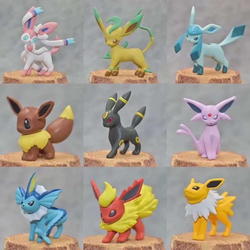 

9 Style 3-5cm Pokemon Action Toy Figures Collection Toy Sylveon Umbreon Eevee Espeon Vaporeon Flareon Anime Dolls Kids Gift