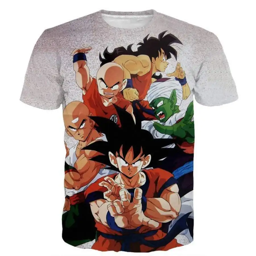 

Bandai Dragon Ball Bulma and Android 18 outer clothing material T-shirt Japanese manga male street anime T-shirt