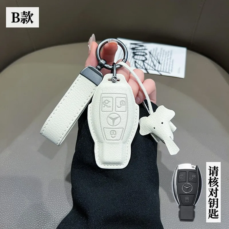 Фото Чехол для автомобильного ключа Smart Remote Shell для Mercedes Benz A B C E Class GLS GLA GLK GLC CLS CLA AMG W204 W205 W212 W463 W176 №3