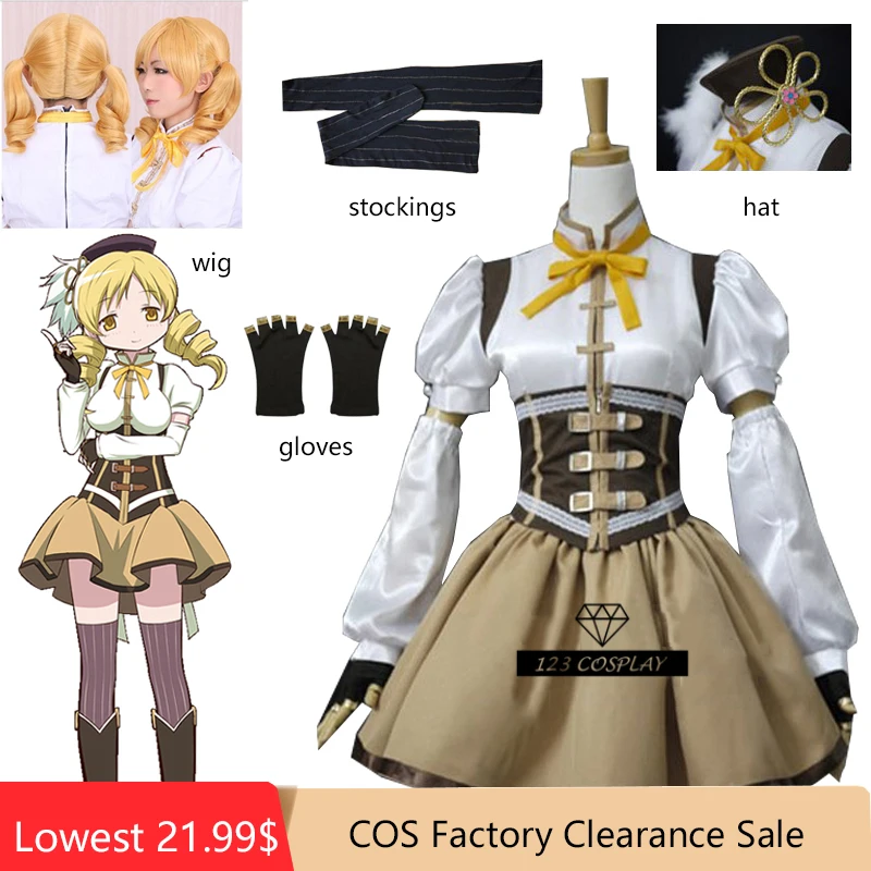 

Anime Puella Magi Madoka Magica Tomoe Mami Cosplay Costume Women Fancy Dresses Uniform Outfits Halloween Carnival Party Suit