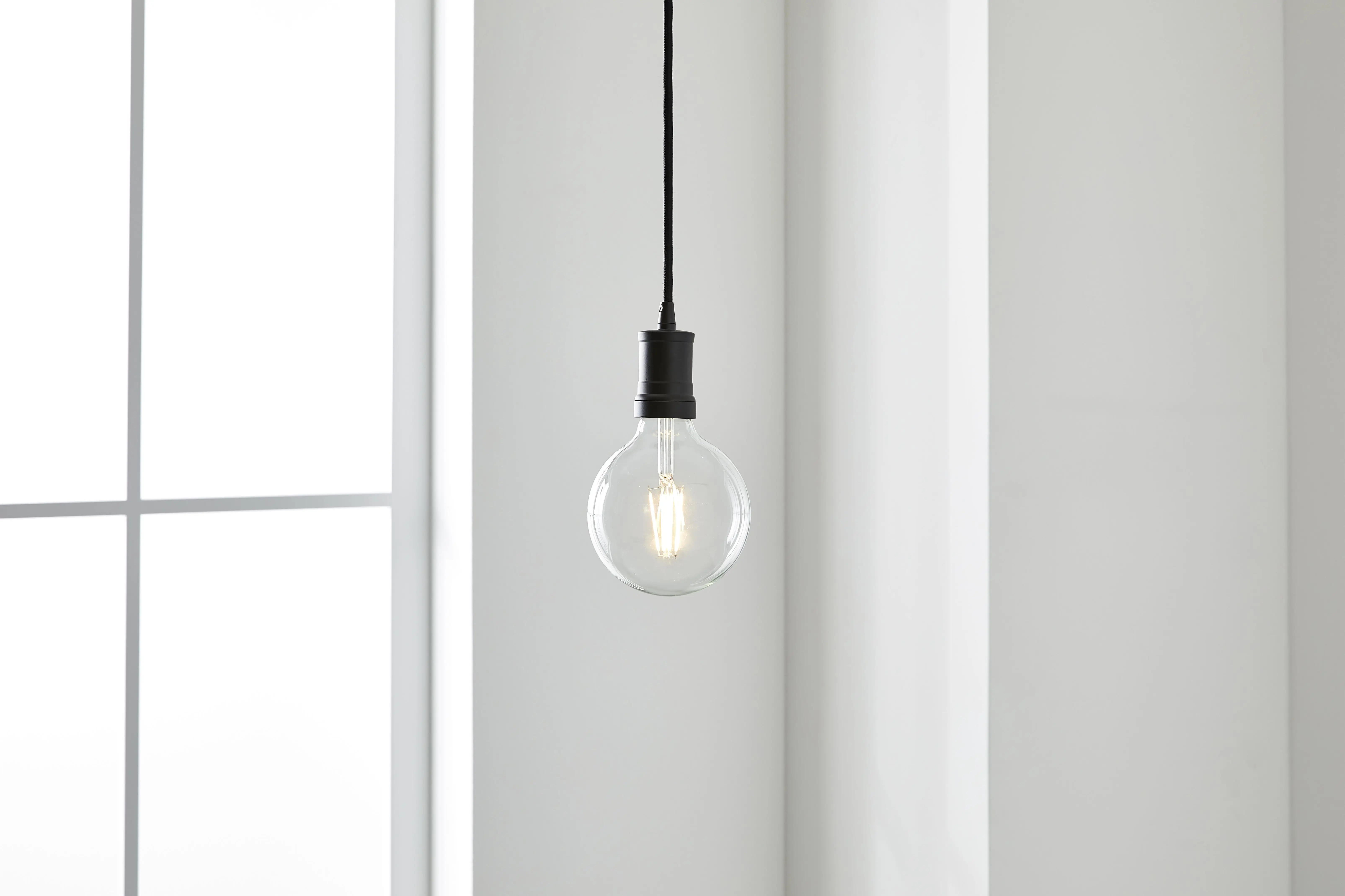 

Better Homes&Gardens 1 Light Pendant Matte Black G40 Bulb Included