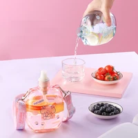 sport spray kettle cute fitness jug 420580830ml water bottle large capacity mug with cup strap portable summer outdoor tumbler