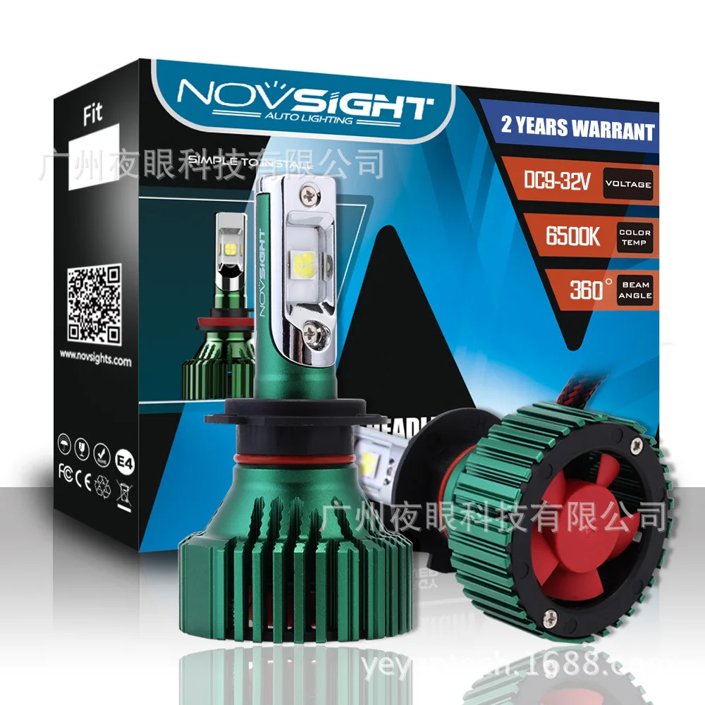 

NovSight N8 H7 LED Car Light 10000LM 6500K 12V 60W white light Car Headlight N8 Car Led Bulb H7 H11 9005 9006 LED Car Headlight