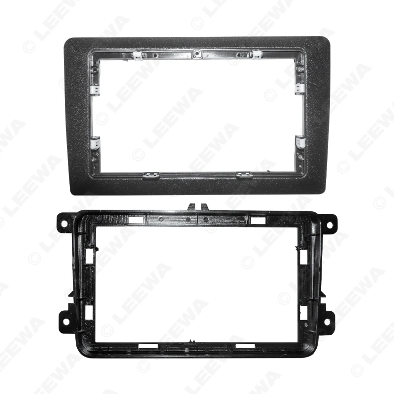 LEEWA Car Audio 10 1-дюймовая лицевая панель с большим экраном рамка для Volkswagen Touran Passat Golf