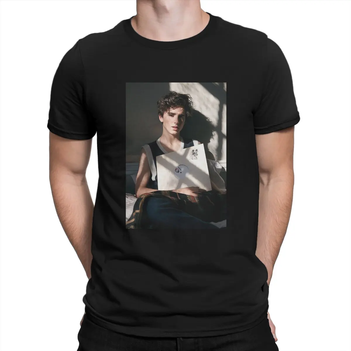 Мужская футболка с принтом плача, 100% хлопок, высокое качество