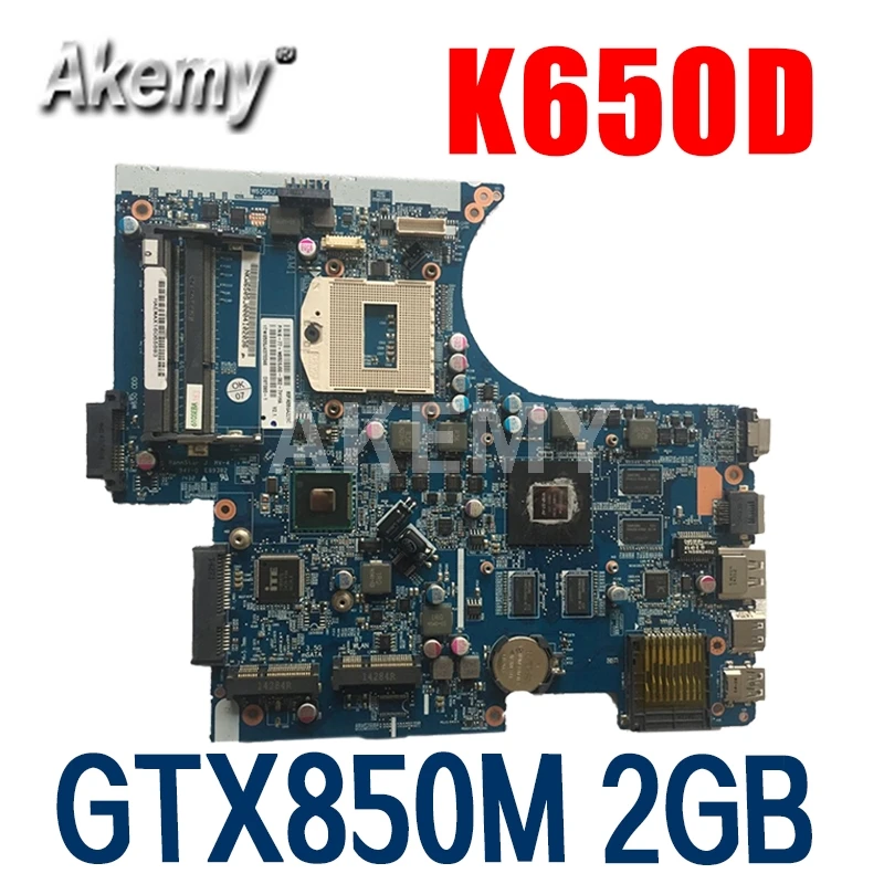 

AKemy W650SJ W650SC for CLEV0 K650D G150S K610C K590C notebook motherboard 6-71-W65J0-D02 PGA947 GPU GTX850M 2GB 100% test work