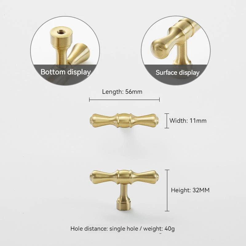 

Медная ручка для шкафа