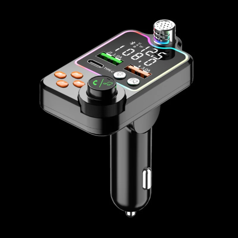 

FM-трансмиттер автомобильный с поддержкой Bluetooth 5,0 и двумя USB-портами