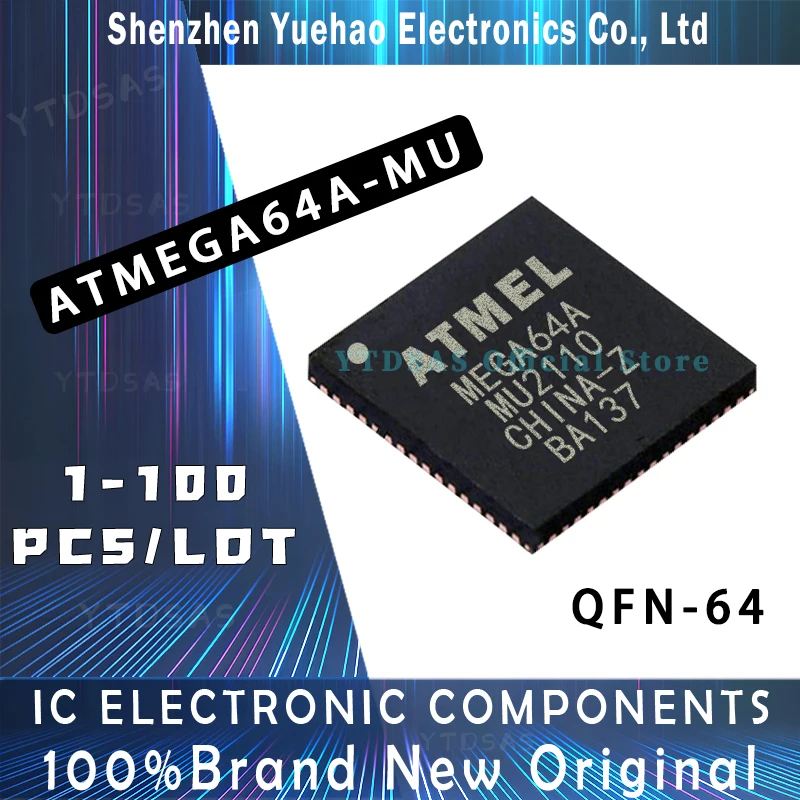 

ATMEGA64A-MU ATMEGA64A ATMEGA64 ATMEGA IC MCU QFN-64 Chipset