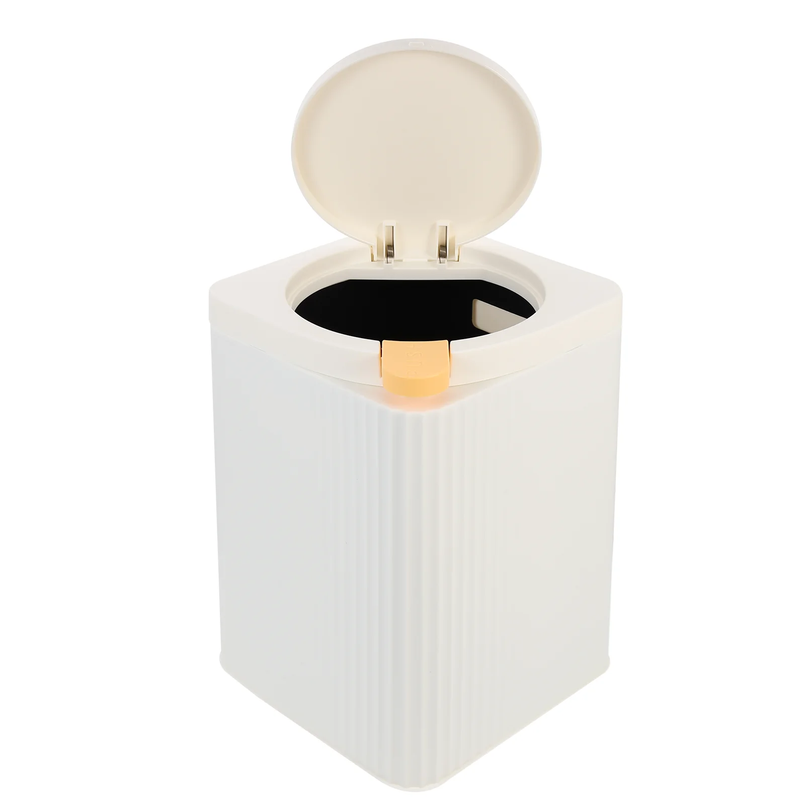 

Can Trash Garbage Bin Waste Bathroom Kitchen Desk Lid Wastebasket Basket Container Rubbish Large Capacity Tiny Countertop
