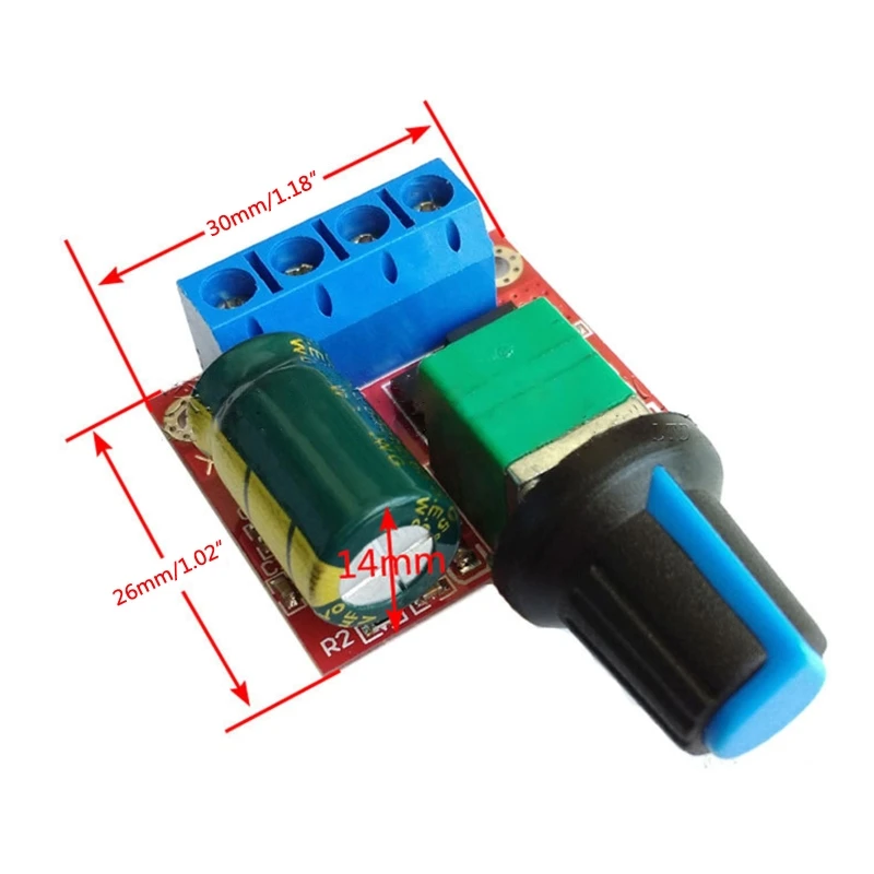 

5A 90W PWM for Dc Motor Governor DC-DC Speed Controller 4.5V-35V for Dc Motor Governor Switch with LED Dimmer Function 24BB