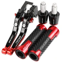 dt 125lc motorcycle aluminum brake clutch levers handlebar hand grips ends for yamaha dt125lc 1985 1986 1987 1988 1989