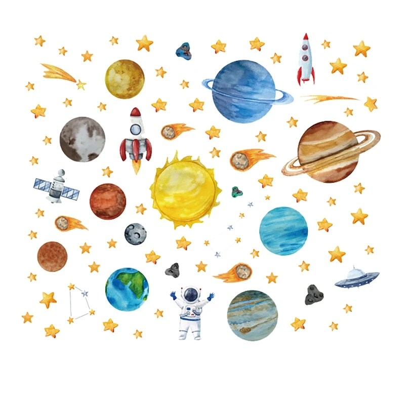 

Luminous Astronaut Wall Stickers, Luminous Animal Wall Stickers Bedroom, DIY Fluorescent Wall Stickers