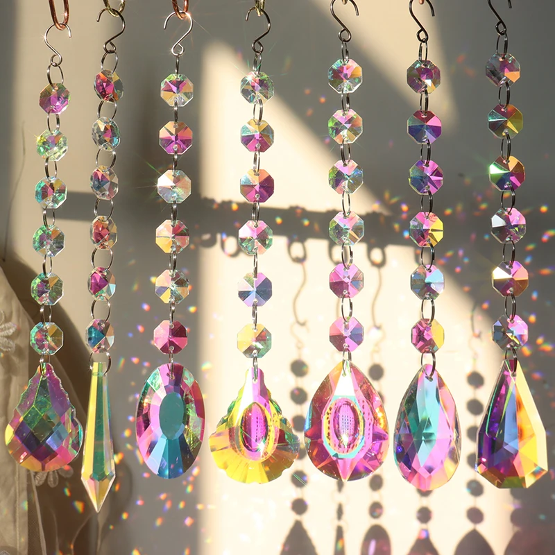 

Prism Suncatcher Hanging Window Crystals Rainbow Light Catcher Garden Decoration