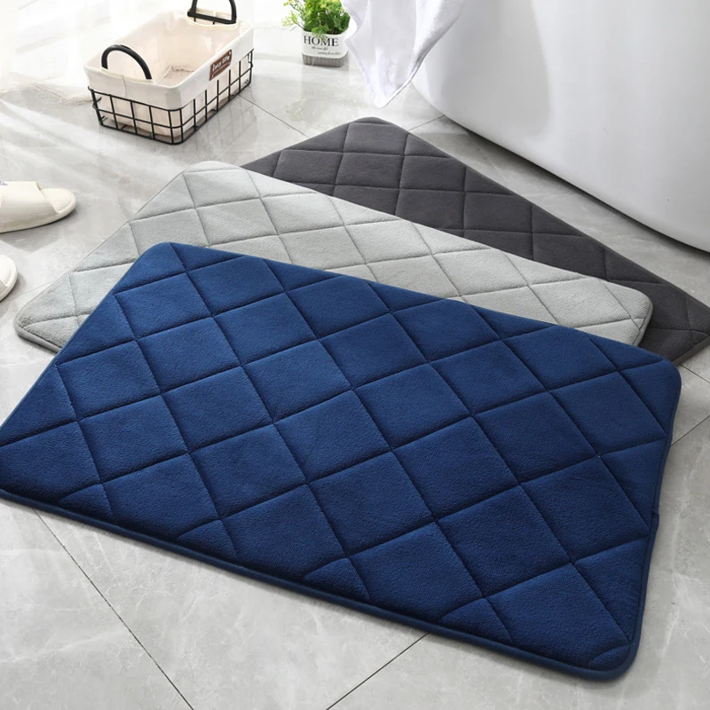 

Super Absorbent Bathroom Bath Mat Non Slip Mat In Bathtub Floor Rug Shower Room Doormat Absorbent Quick Dry Memory Foam Mat