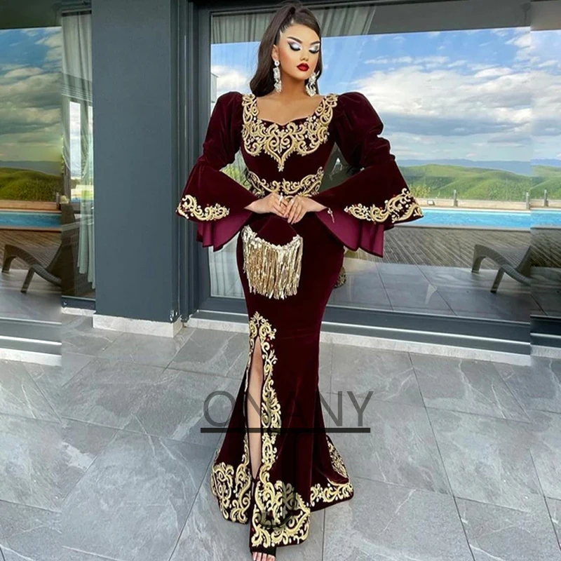 

Red Luxury Evening Dresses Square Collar Goddess Formal Prom Gowns Made To Order Celebrity Vestidos Fiesta Gala Robes De Soiree