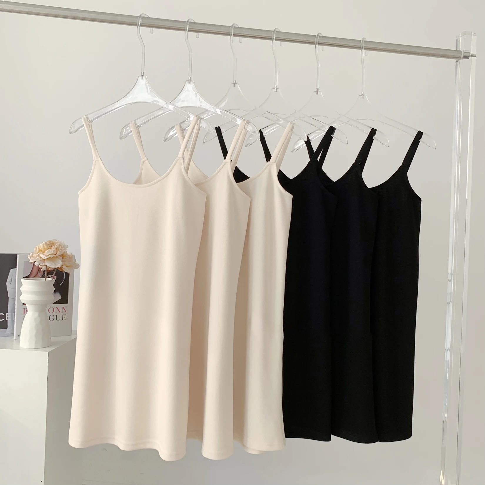 

2022 Summer Women's Solid Tank Dress Casual Sexy Boho Camisole Simply Style Home Beach Dresses Camis Dress Female Vestidos
