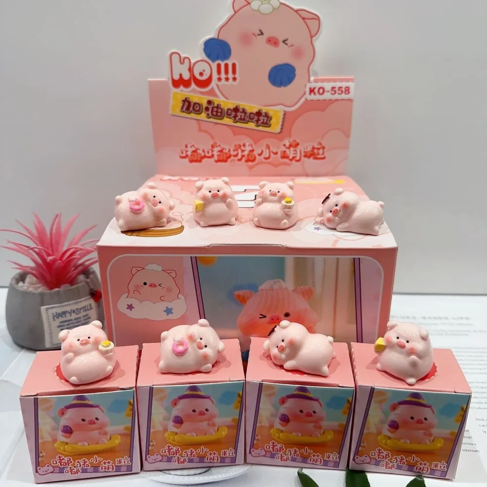 Новая фигурка мультяшной розовой свиньи из смолы дорожный дневник серия