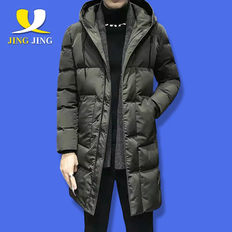 

Winter Jackets For Men Hooded Casual Long Down Jackets Thicker Warm Parkas New Male Outwear Winter Coats Slim Fit Jackets 5XL