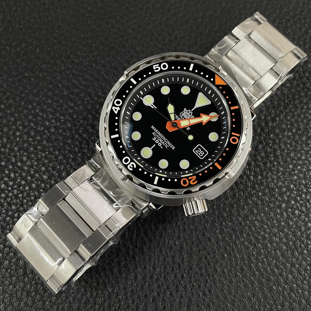 Pаспродажа Новое поступление, мужские водонепроницаемые часы для дайвинга SD1975C из нержавеющей стали с двухцветной керамической рамкой 47,5 мм NH35 Tuna 300 м
