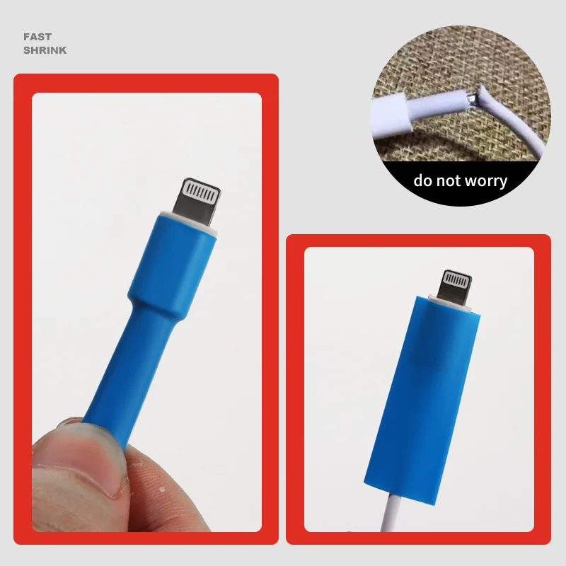 127 шт. полиолефиновые термоусадочные трубки 140/164