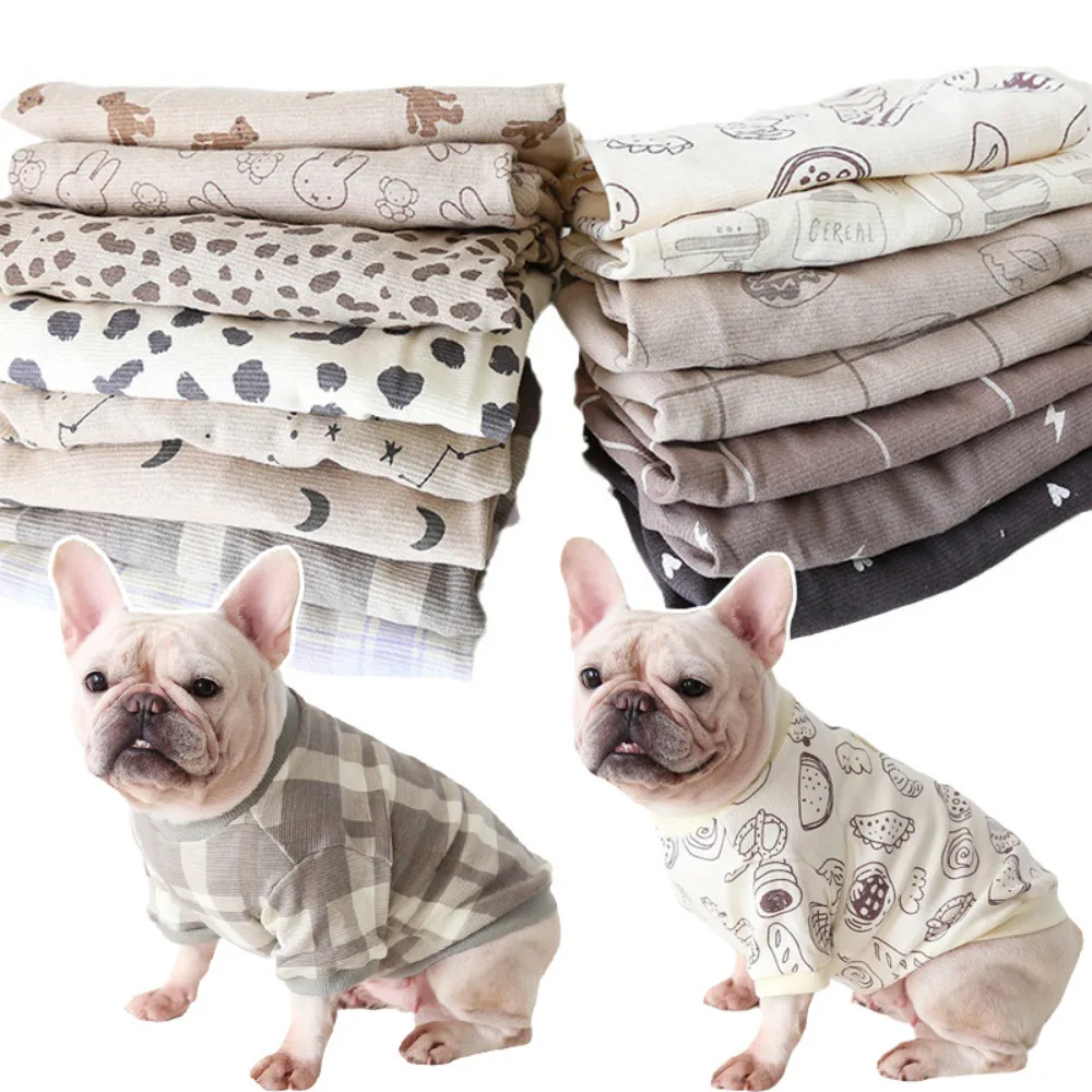 

Small Dog Pullover Autumn Winter Cute Cartoon Sweater Pet Fashion Hoodie Puppy Desinger Clothes Cat Shirt Bulldog Schnauzer