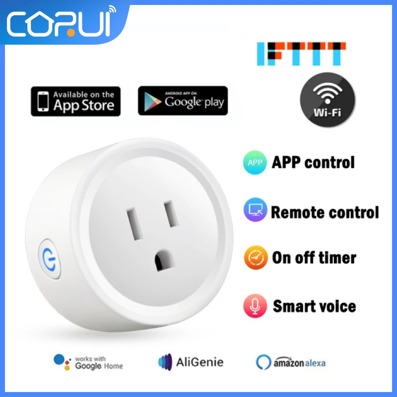 

Смарт-розетка CoRui с Wi-Fi и таймером, 20 А
