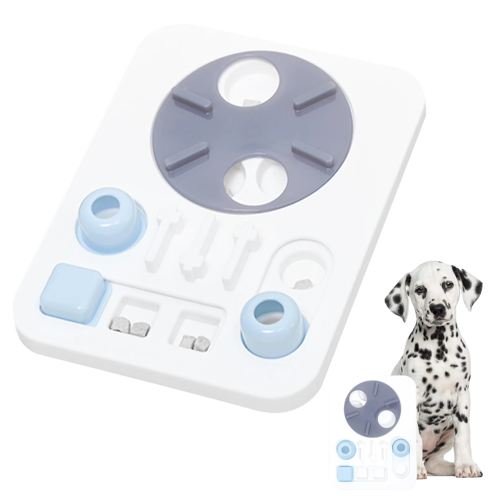 

Dog Puzzle Toys Slow Feeder Interactive Increase Puppy IQ Food Dispenser Slowly Eating NonSlip Bowl Pet Cat Dogs Training Game