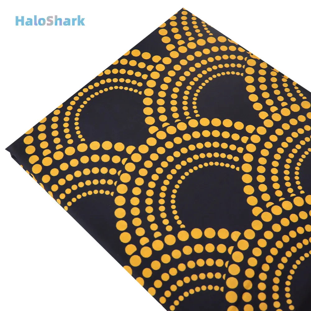 

Half Yards Size New Hot Sale African Wax Fabric Cotton Material Nigerian Ankara Block Printed Batik Dutch High Quality Sewing Cl