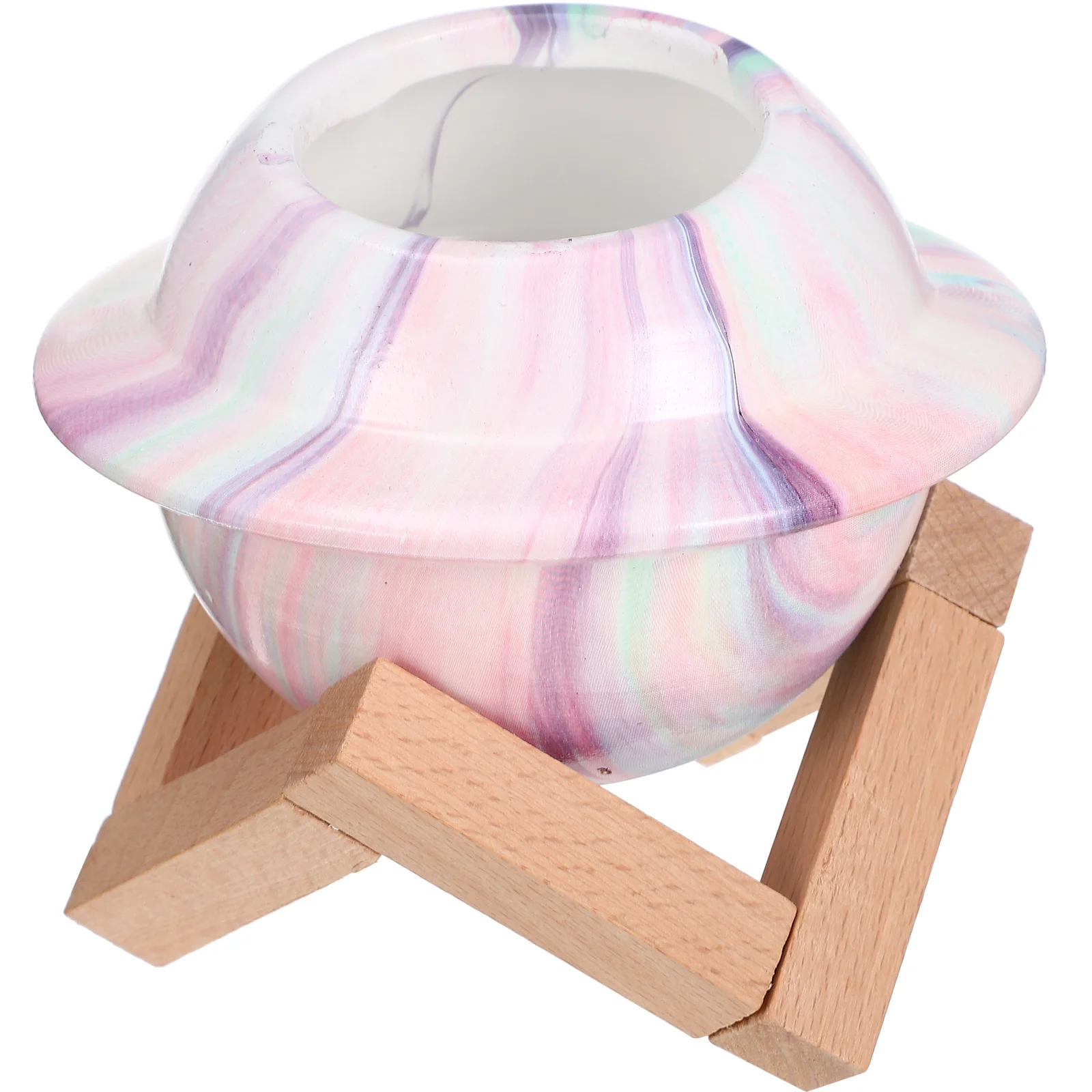 

1 Set Container Multi-purpose Ceramic Planter Holder Pen Holder with Rack