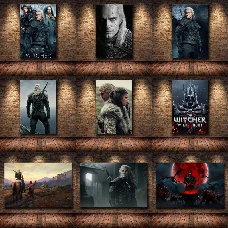 Лидер продаж Постер игра волшебника воина Классический постер принты роспись