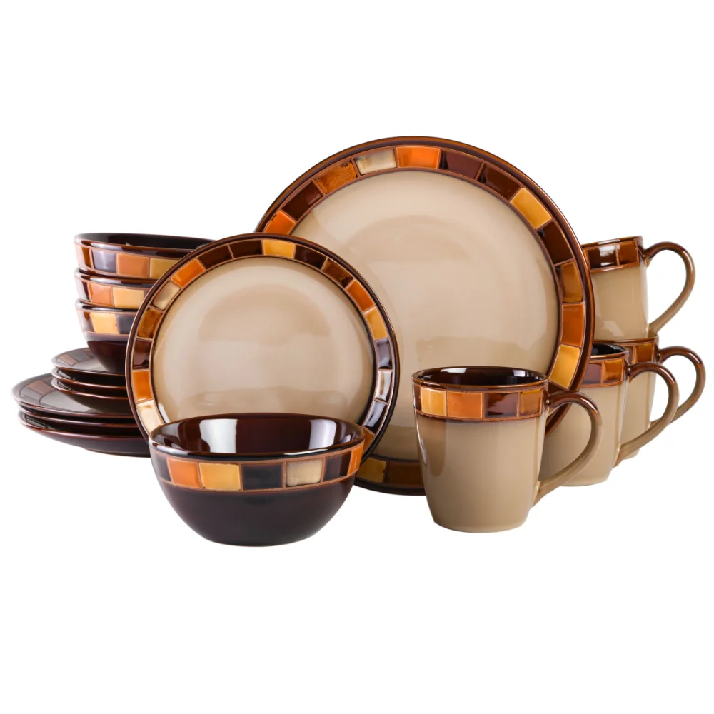 

Casa Estebana 16-Piece Dinnerware Set Dishes and Plates Sets