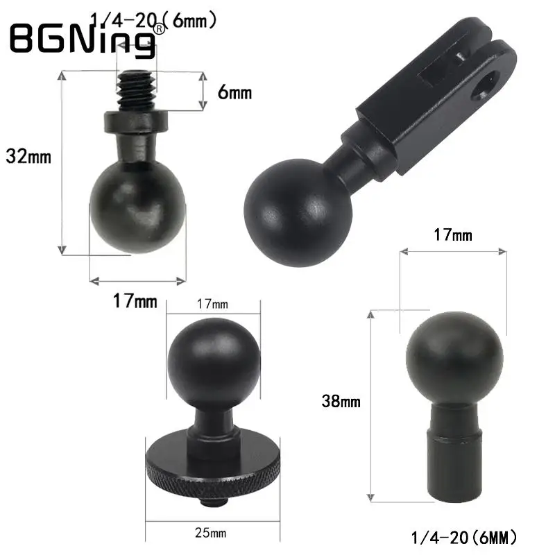 

Ball Head Adapter Phone GPS Holder Tripod Mount Adapter 360° Rotating Joint Connector Bracket for Gopro 10 Insta360 Phone Stand
