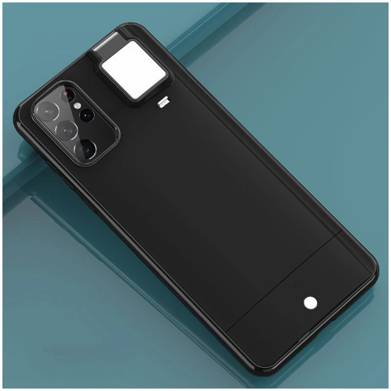 S21 selfie light phone case For Samsung Galaxy S21 Ultra s20 Plus Beauty Flash Case LED Selfie Ring Light Portable Fill Light